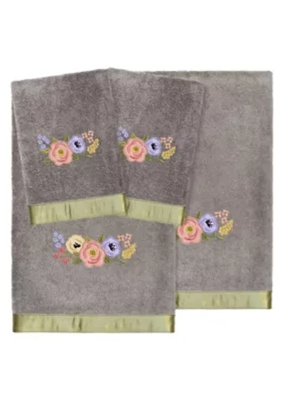 VERANO 4PC Embellished Towel Set