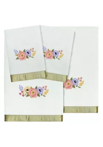 VERANO 4PC Embellished Towel Set