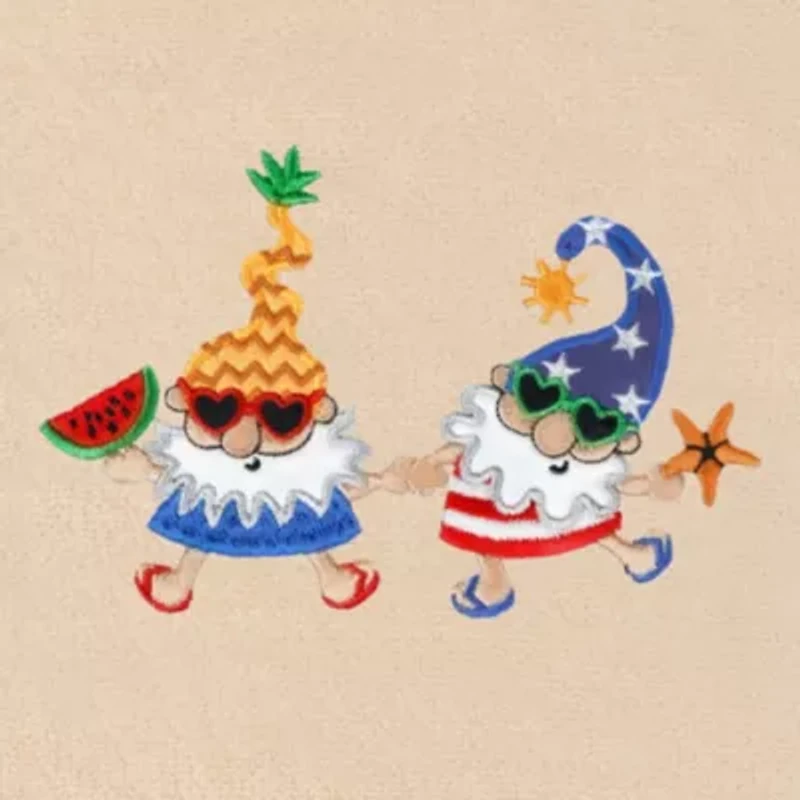 SUMMER GNOMES Hand Towels (Set of 2)