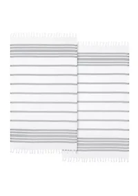 Herringbone Pestemal Beach Towel (Set of 2)