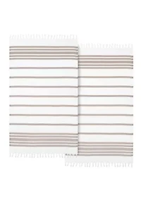 Herringbone Pestemal Beach Towel (Set of 2)