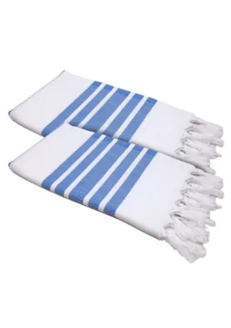 Herringbone Pestemal Beach Towel (Set of 2)