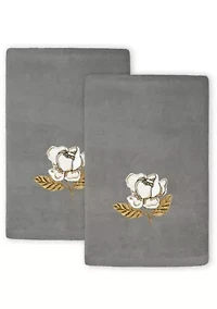 MAGGIE 2PC Embellished Fingertip Towel Set
