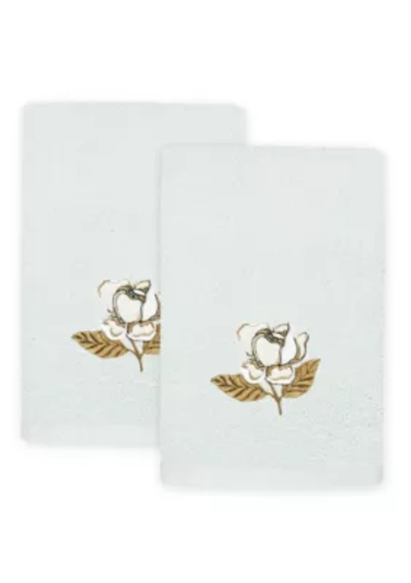 MAGGIE 2PC Embellished Fingertip Towel Set