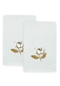 MAGGIE 2PC Embellished Fingertip Towel Set