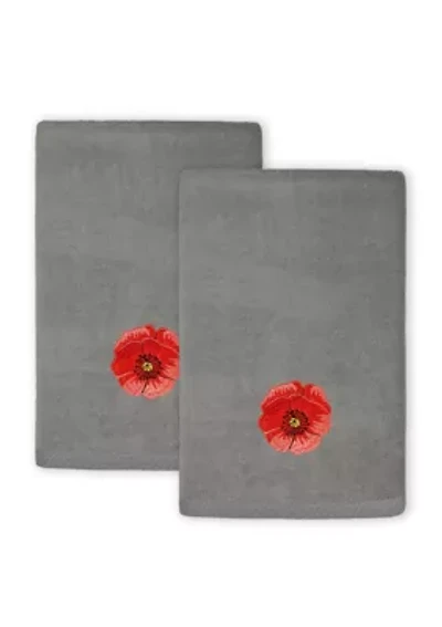 POLLY 2PC Embellished Fingertip Towel Set