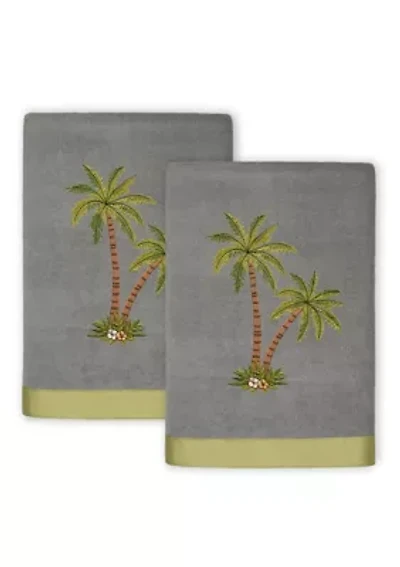 PALMERA 2PC Embellished Hand Towel Set