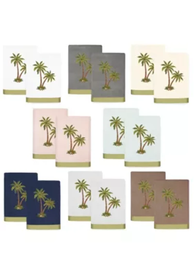 PALMERA 2PC Embellished Hand Towel Set