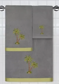 PALMERA 2PC Embellished Bath Towel Set