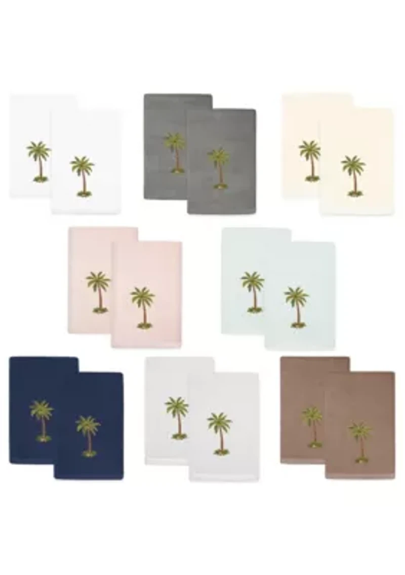 PALMERA 2PC Embellished Fingertip Towel Set