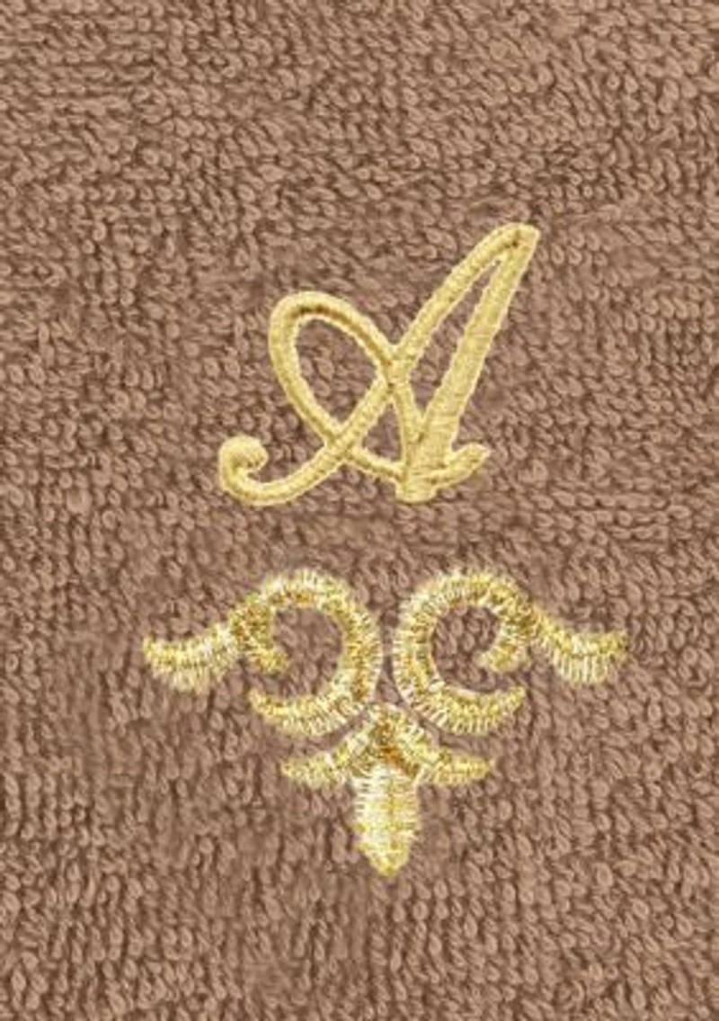 MONICA 2PC Embellished Latte Washcloth Set