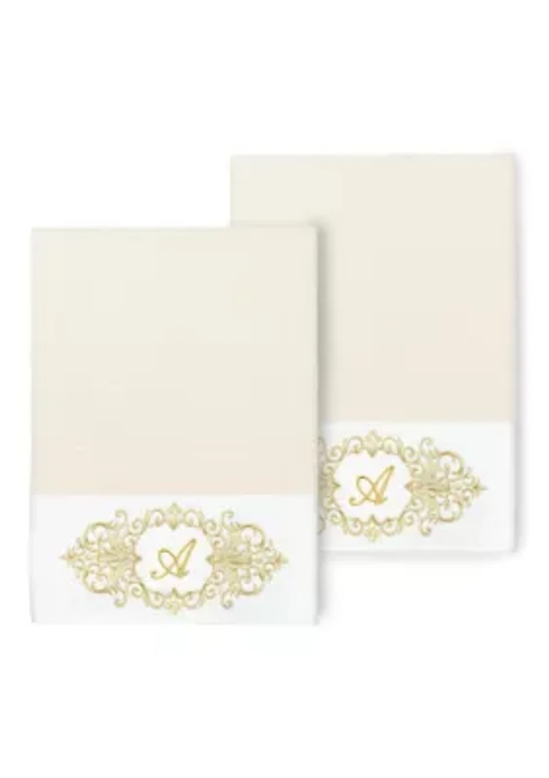 MONICA 2PC Embellished Bath Towel Set