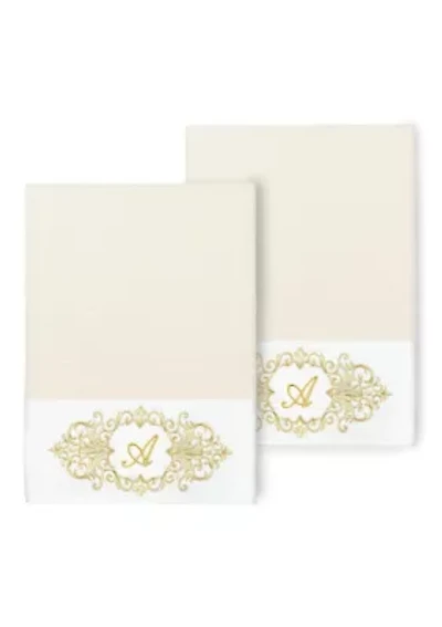 MONICA 2PC Embellished Bath Towel Set