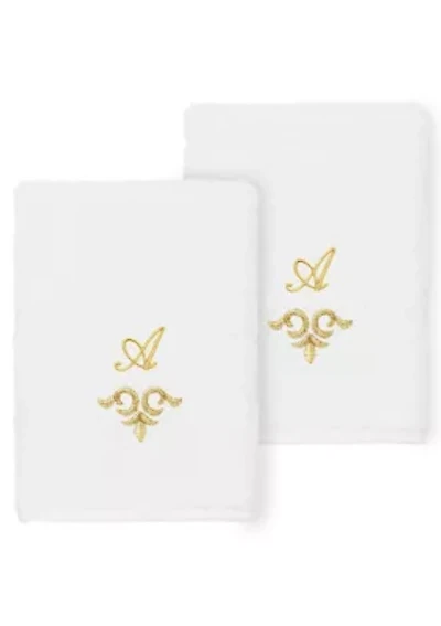 MONICA 2PC Embellished Washcloth Set