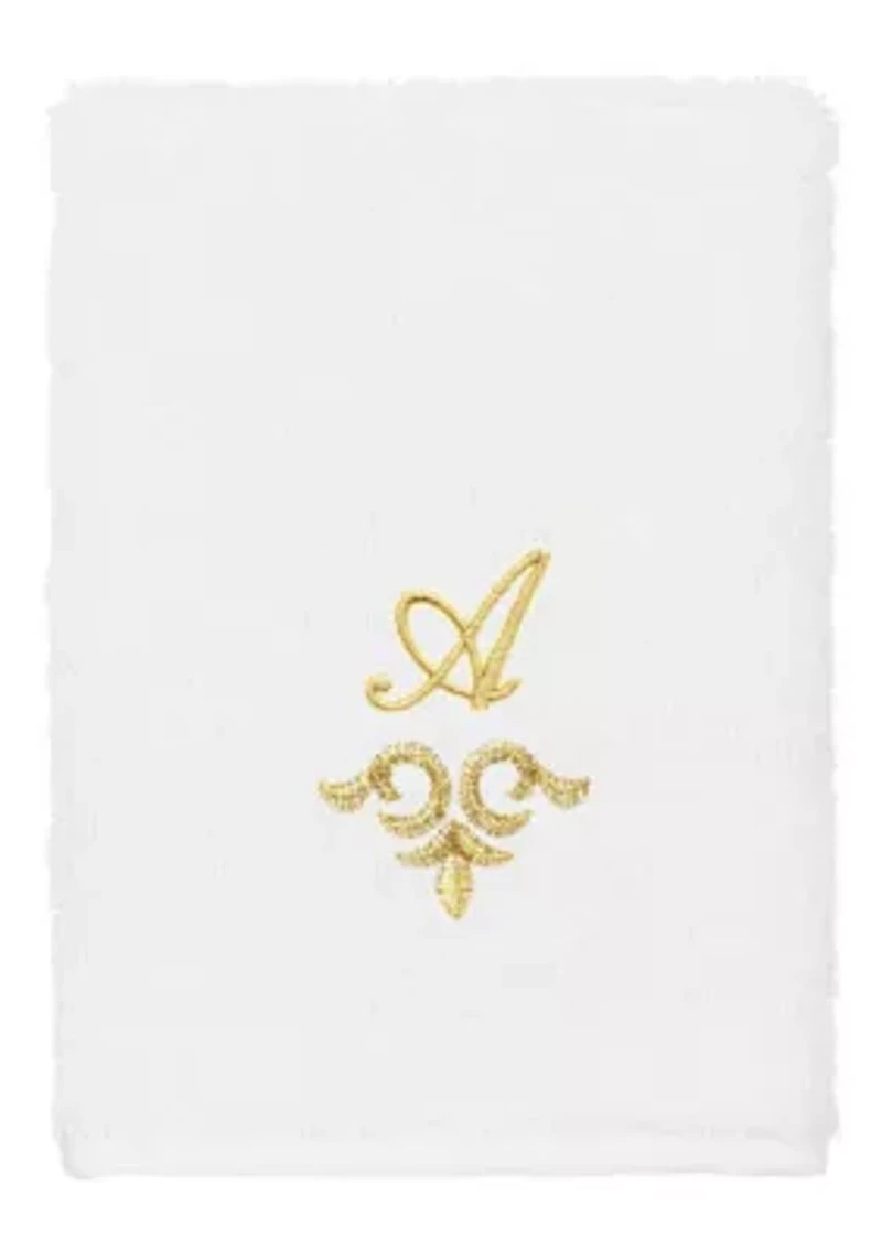 MONICA 2PC Embellished White Washcloth Set