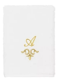 MONICA 2PC Embellished White Washcloth Set