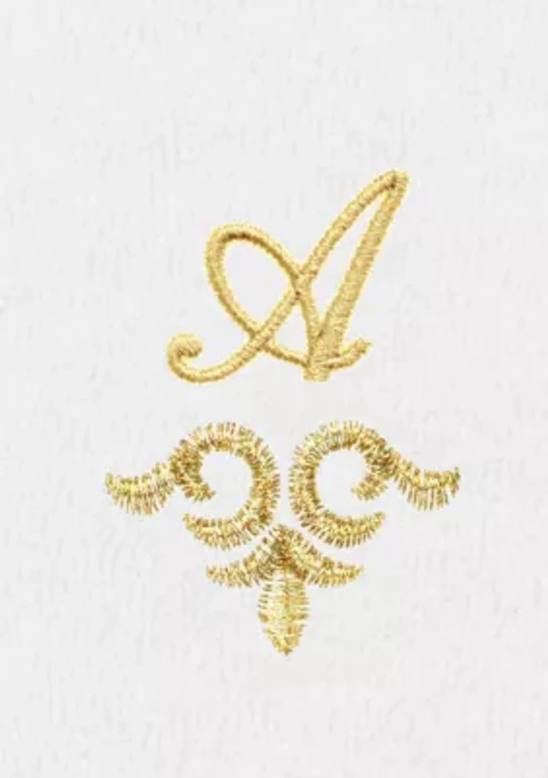 MONICA 2PC Embellished White Washcloth Set