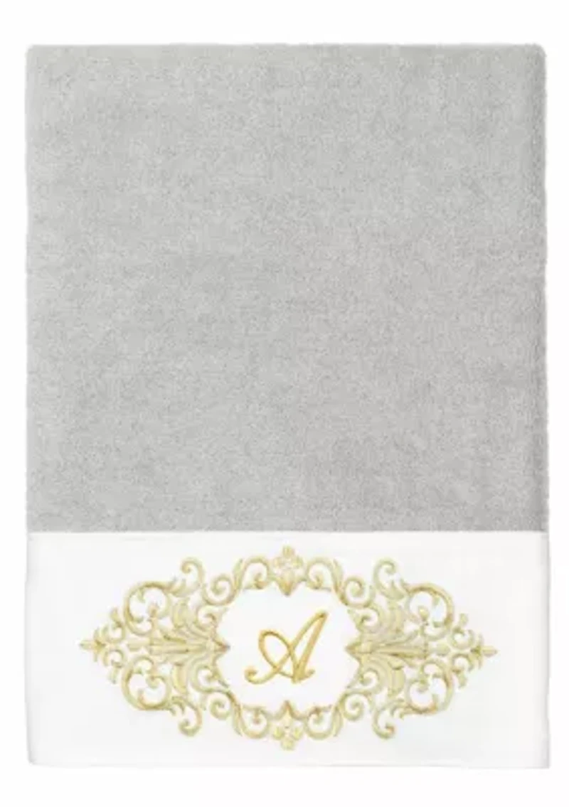MONICA 3PC Embellished Light Gray Towel Set