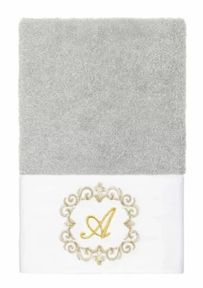 MONICA 3PC Embellished Light Gray Towel Set