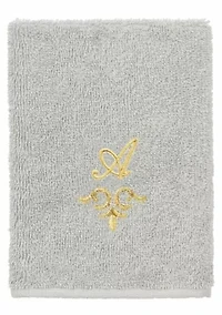 MONICA 3PC Embellished Light Gray Towel Set