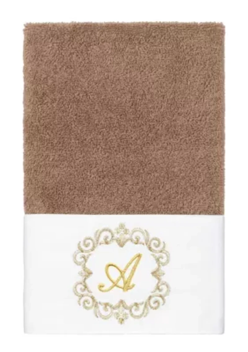 MONICA 2PC Embellished Latte Hand Towel Set