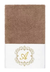 MONICA 2PC Embellished Latte Hand Towel Set