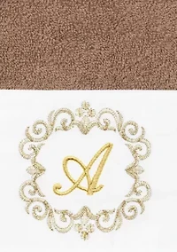 MONICA 2PC Embellished Latte Hand Towel Set