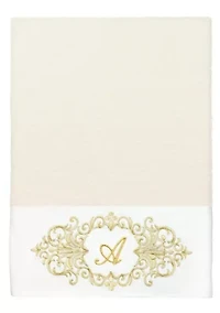 MONICA 3PC Embellished Cream Towel Set