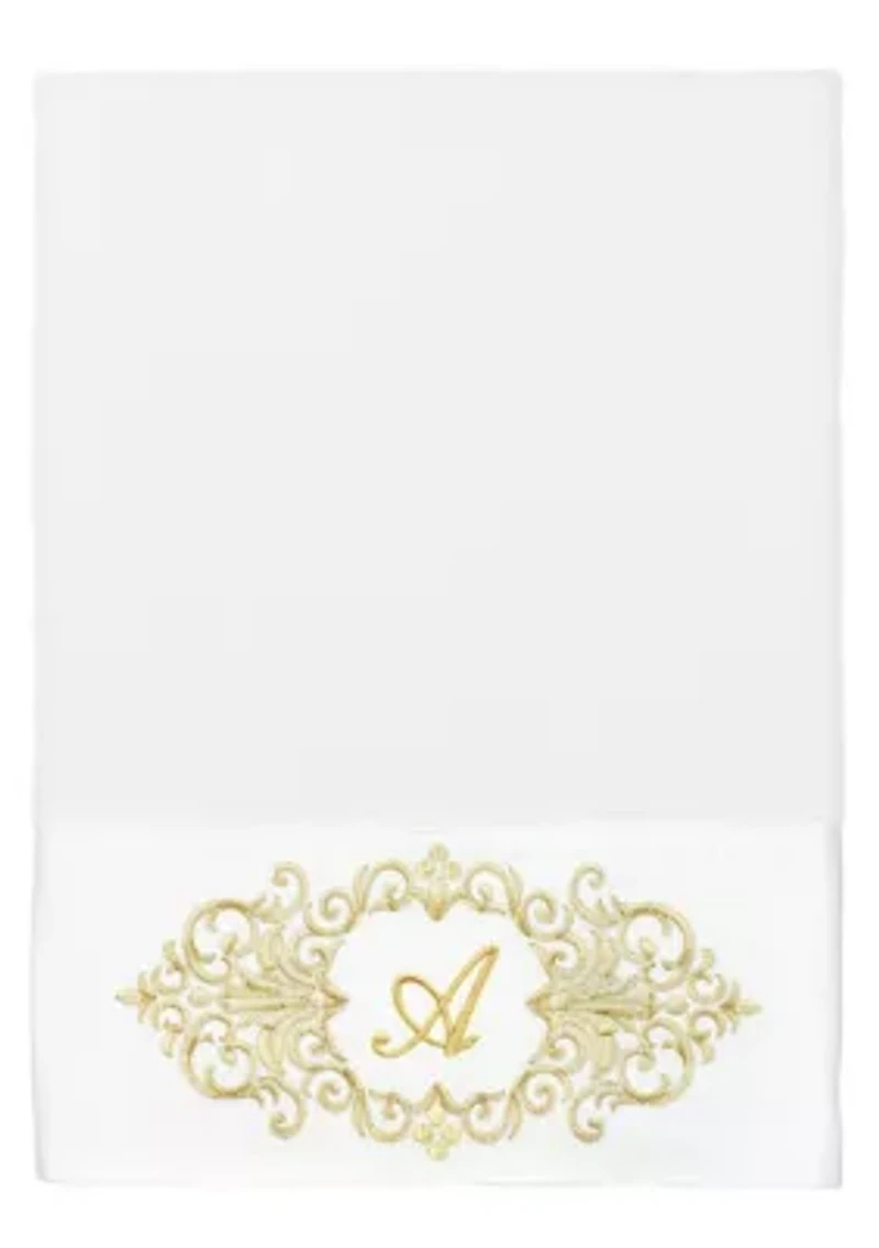 MONICA 2PC Embellished White Bath Towel Set