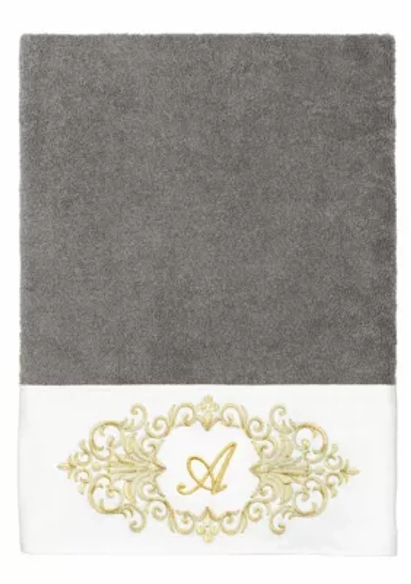 MONICA 3PC Embellished Dark Gray Towel Set