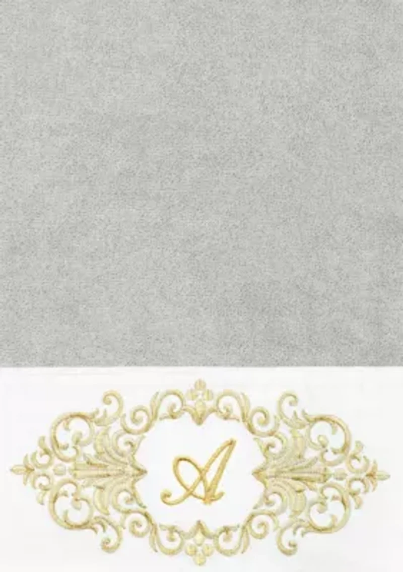 MONICA 2PC Embellished Light Gray Bath Towel Set