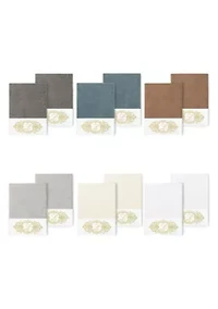 MONICA 2PC Embellished Light Gray Bath Towel Set