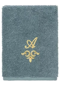 MONICA 2PC Embellished Teal Washcloth Set