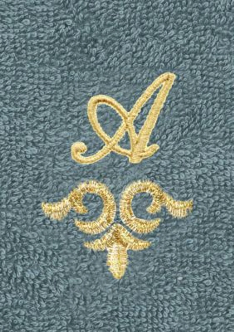 MONICA 2PC Embellished Teal Washcloth Set