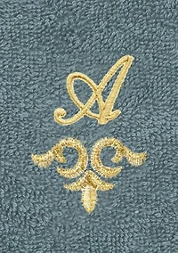 MONICA 2PC Embellished Teal Washcloth Set