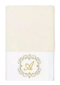 MONICA 2PC Embellished Cream Hand Towel Set