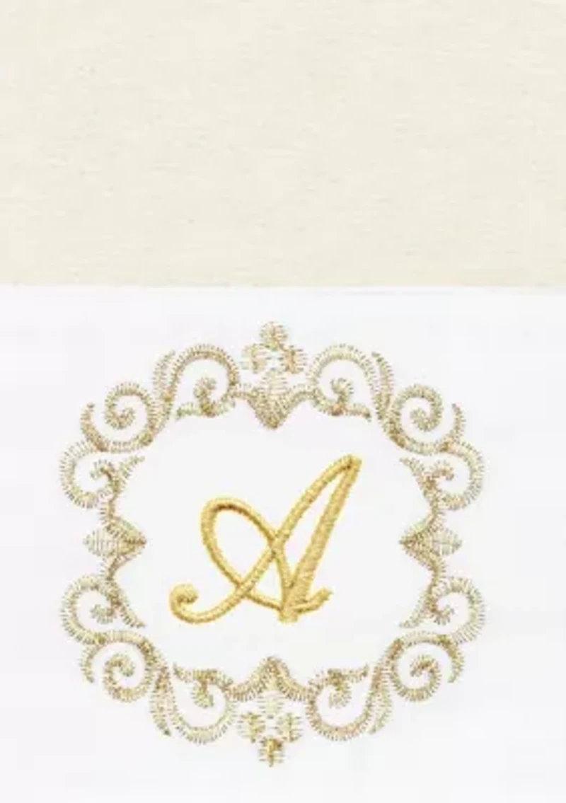 MONICA 2PC Embellished Cream Hand Towel Set
