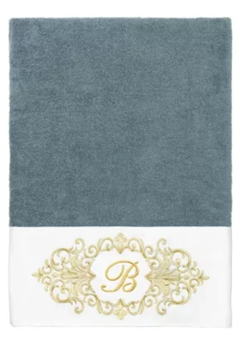 MONICA 2PC Embellished Teal Bath Towel Set