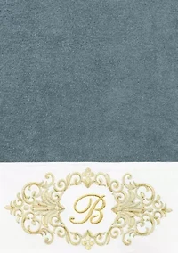 MONICA 2PC Embellished Teal Bath Towel Set