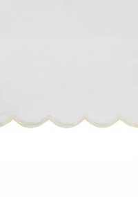 ADORNIA Scallop 2PC Hand Towel Set