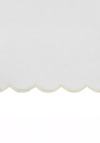 ADORNIA Scallop 2PC Fingertip Towel Set