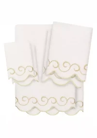 SIMPLICITY Scallop 6PC Embellished Towel Set