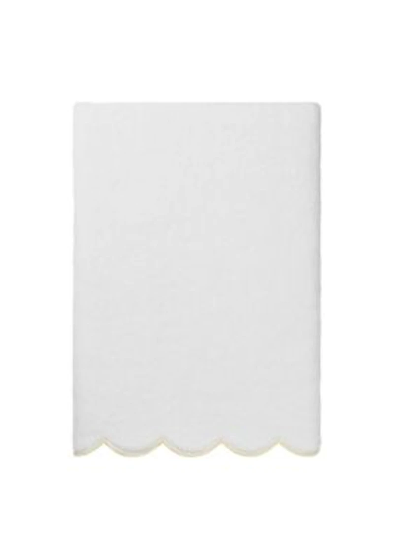 ADORNIA Scallop Bath Towel