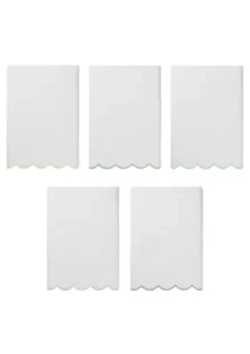 ADORNIA Scallop Bath Towel