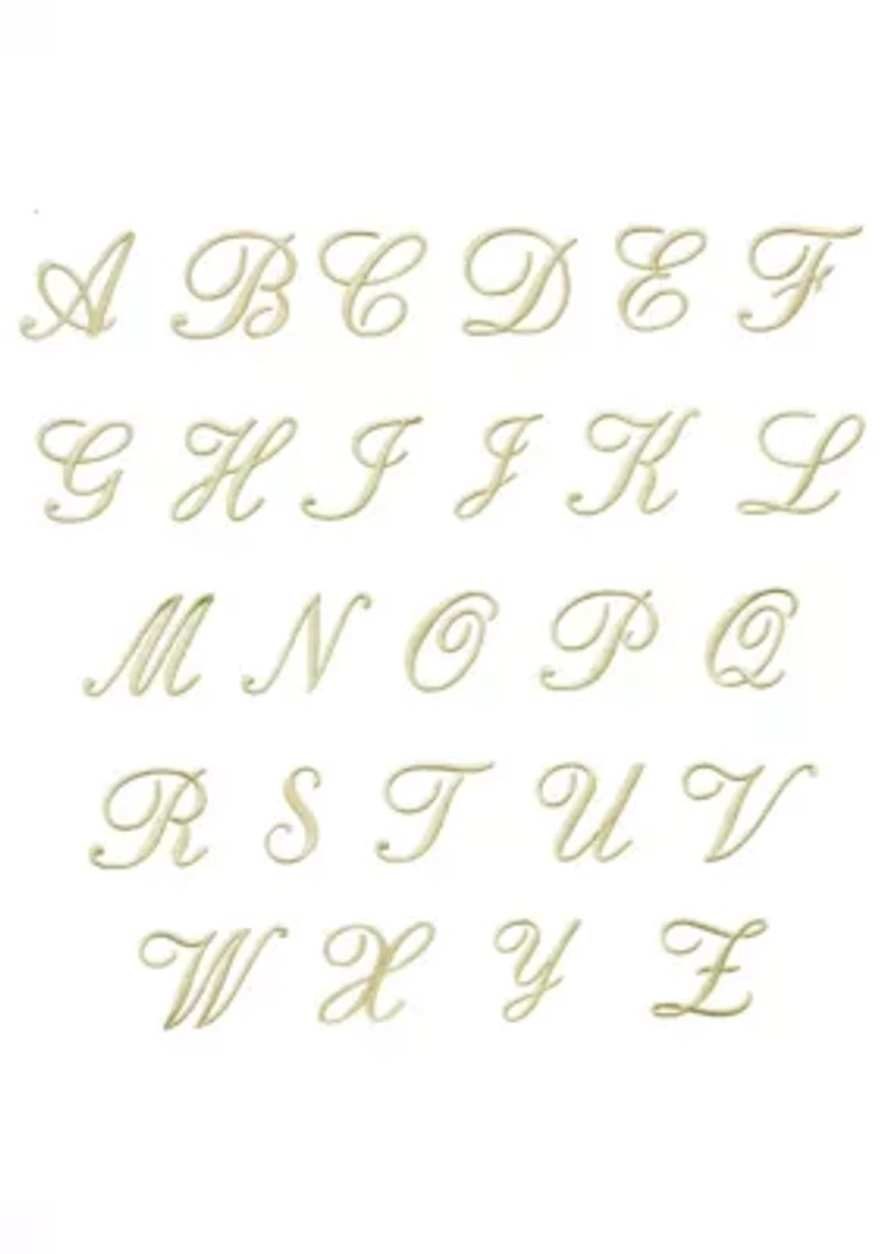 ADORNIA Scallop 3PC Personalized Towel Set