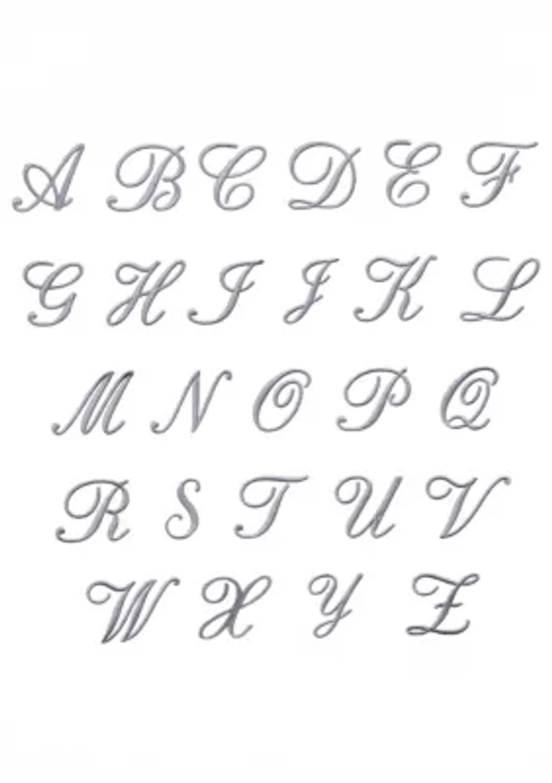 ADORNIA Scallop 2PC Personalized Hand Towel Set