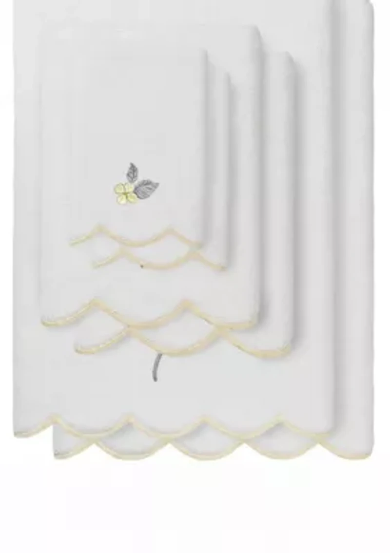 HYDEA Scallop 6PC Embellished Towel Set