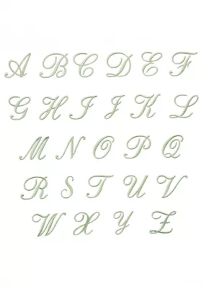 ADORNIA Scallop 2PC Personalized Fingertip Towel Set