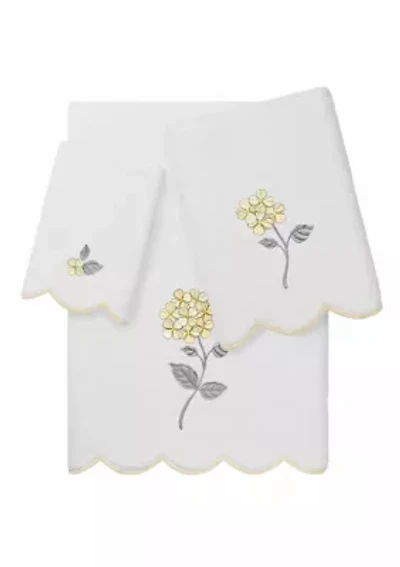 HYDEA Scallop 3PC Embellished Towel Set
