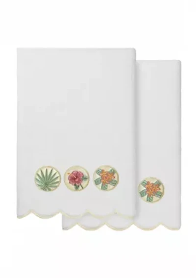 Maui Scallop 2PC Embellished Bath Towel Set